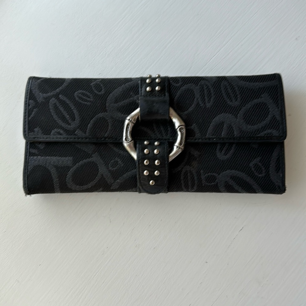 Bebe Snap Front Wallet - Black